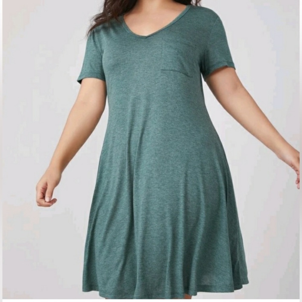 American Eagle Blue Swing T-Shirt Dress sz S - Picture 2 of 6